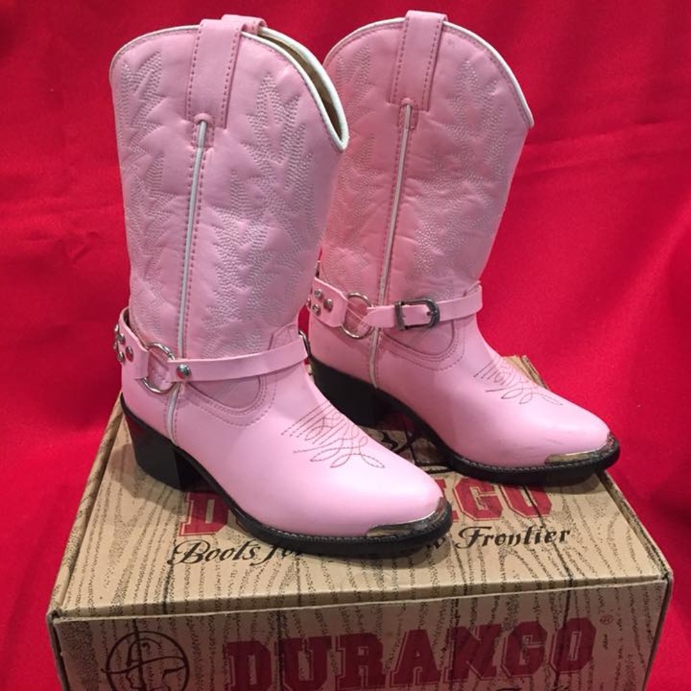 Durango Girl’s Pink Rhinestone Western Boots